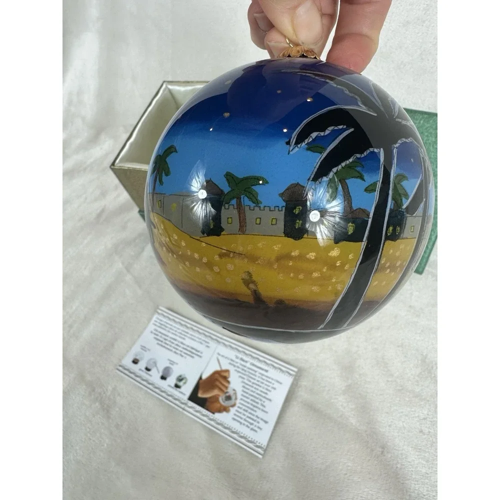 Pier 1 Li Bien Ornament, 2015 hand painted Nativity Scene Wise Men original box
